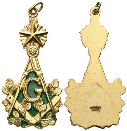  
Medaglia Smaltata "G" (38,7 x 78 mm) 
 