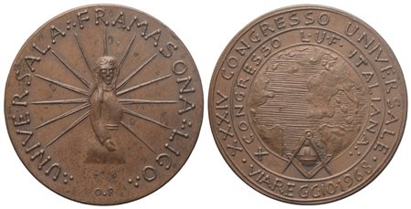  
Medaglia XXXIV Congresso Universale Viareggio 1968 (30,2 mm) 
 