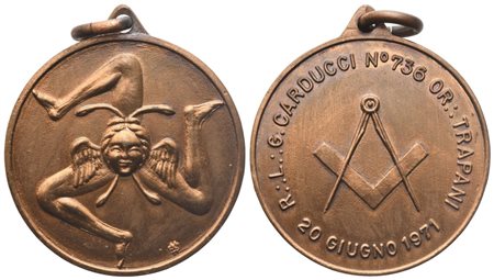  
Medaglia R. L. "G. Carducci" N° 736 Or. Trapani, 20 Giugno 1971, AE (31,9 mm) 
 