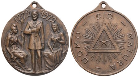  
Medaglia "Uomo Dio Natura", 1879 - 1979 (36,4 mm) 
 