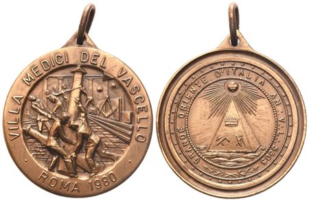  
Medaglia Villa Medici Del Vascello, Roma 1980 (35,7 mm) 
 