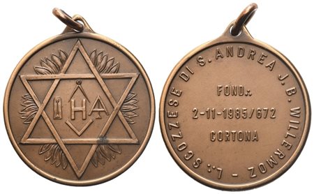  
Medaglia L. Scozzese di S. Andrea J. B. Willermoz, 1985 (30,6 mm) 
 