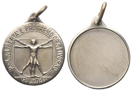  
Medaglia R. L. "Libertà E Progresso" Or. Livorno (20 mm) 
 