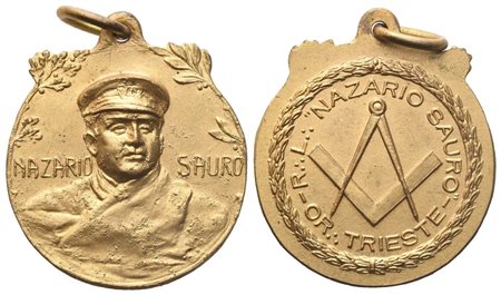  
Medaglia R. L. "Nazario Sauro" Or. Trieste (24 mm) 
 
