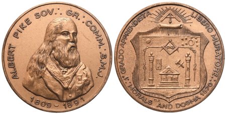  
Medaglia 1° Grado Apprendista Libero Muratore, AE (40,4 mm) 
 