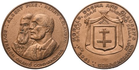  
Medaglia 27° Grado Gran Maestro Della Luce, AE (40,4 mm) 
 