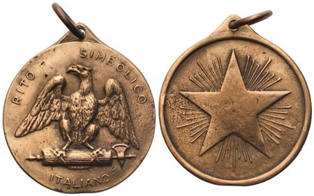  
Medaglia Rito Simbolico Italiano, AE (35 mm) 
 