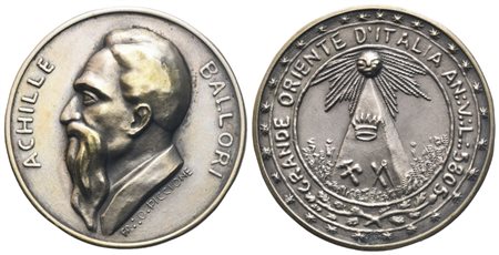  
Medaglia "Achille Ballori" Grande Oriente d'Italia, AG (32 mm) 
 
