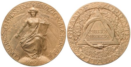  
Medaglia Congresso Mass. Internazionale, Roma 1911, AE (45,1 mm) 
 