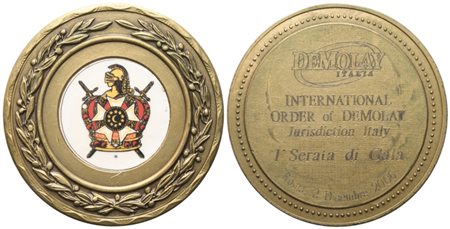  
Medaglia International Order Of Demolay Jurisdition Italy, I° serata di Gala, Roma 2 dicembre 2006 (50,3 mm) 
 