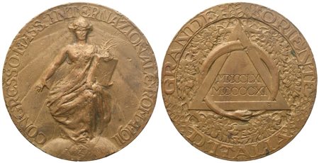  
Medaglia Congresso Mass. Internazionale Roma 1911 (45,2 mm) 
 