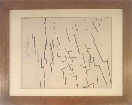 MILANI UMBERTO Milano (Mi) 1912 Dinamismo 1955 Disegno su carta 40,00x53,00...