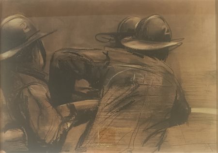 GUIDA FEDERICO Milano (Mi) 1969 Senza titolo 1996 Mista su carta 35,00x50,00...