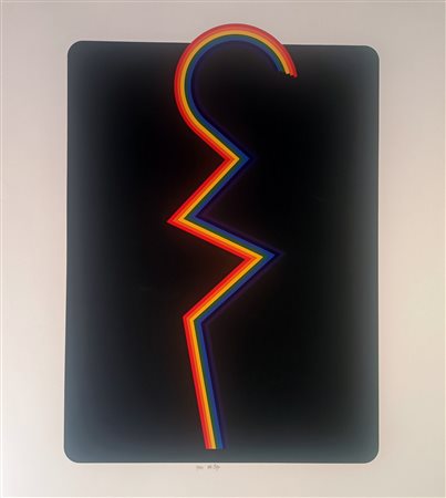 DEL PEZZO LUCIO Napoli (Na) 1933 Senza titolo 1970 Litografia su carta es....