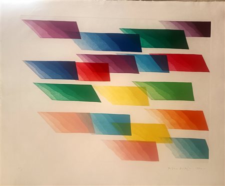 DORAZIO PIERO Roma (Roma) 1927 Color Fax 1990 Incisione acquatinta su carta...