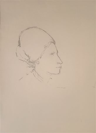 CIMINAGHI VIRGILIO Milano (Mi) 1911 Volto 1960 Disegno su carta 70,00x50,00...