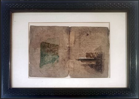 MINEZZI ANTONIO Modena (Mo) 1939 Senza titolo Mista su carta 20,00x33,00...