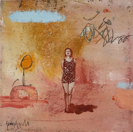 GIOVAGNOLI LUCA Rimini (RN) 1963 In vista 2008 Olio su tela 30,00x30,00x4,00...