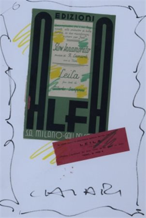 CHIARI GIUSEPPE (Firenze 1926 - Firenze 2007) “Senza titolo” Tecnica mista e...