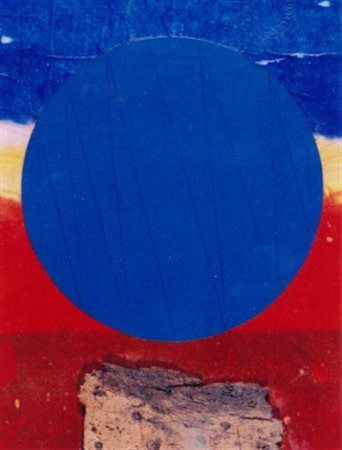 CRIPPA ROBERTO (Monza 1921 - Bresso 1972) “Paesaggio” 1972 Collage su tavola...