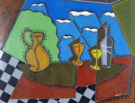 ORIANI PIPPO (Torino 1909 - Torino 1972) “Natura morta” 1960-70 Encausto e...