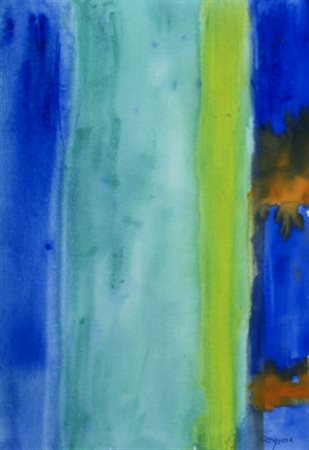 CORPORA ANTONIO (Tunisi 1909 - Roma 2004) “Notte a Venezia” 1994 Acquerello...