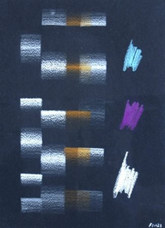 FINZI ENNIO (Venezia 1931) “Senza titolo” 2000 Pastelli su carta cm. 32x24...