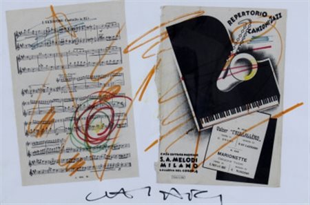 CHIARI GIUSEPPE (Firenze 1926 - Firenze 2007) “Senza titolo” Pastelli e...