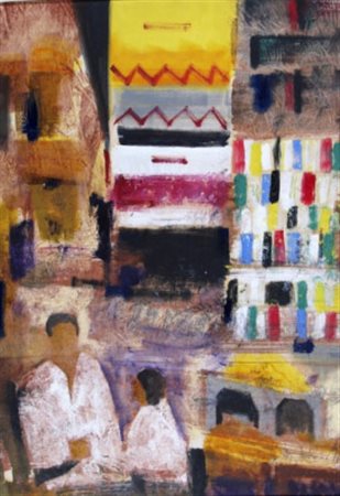 MAGAZZINI SALVATORE (Pistoia 1955) “Souck” Olio su tavola cm. 70x50 Firma in...