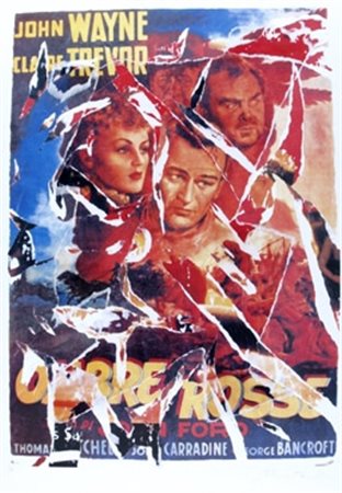 ROTELLA MIMMO (Catanzaro 1918 - Milano 2006) “Ombre rosse” Multiplo...