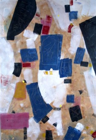 ANTOH (Napoli 1960) “Nudo seduto - omaggio a Leger” 2008 Olio su tela cm....