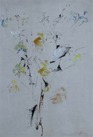 TRECCANI ERNESTO (Milano 1920 - Milano 2009) “Senza titolo” Tecnica mista su...