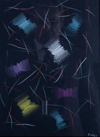 FINZI ENNIO (Venezia 1931) “Senza titolo” anni 2000 Pastelli su carta cm....