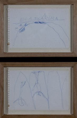 NOVELLI GASTONE (VIENNA 1925 - MILANO 1968) “LOTTO DI 2 OPERE: A) "Senza...