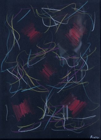 FINZI ENNIO (Venezia 1931) “Senza titolo” anni 2000 pastelli su carta cm....