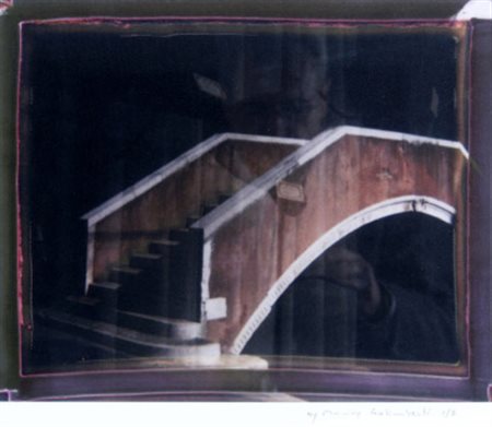 GALIMBERTI MAURIZIO (Como 1956) “Ponte sogno” Pigmenti su cartoncino cotone...