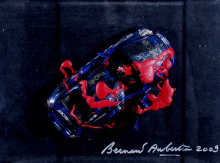 AUBERTIN BERNARD (Fontenay aux Roses 1934) “Macchina bruciata” 2009 Macchina...