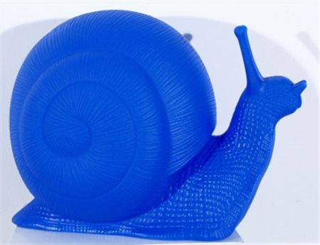 CRACKING ART ( 0) “Chiocciola” Multiplo in plastica blu es. 3/200 cm....