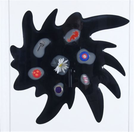 NUCARA RENZO (Crema 1955) “Bang 10-37” 2011 Legno, carta, colore serigrafico,...