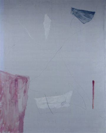 RACITI MARIO (Milano 1934) “Presenze assenze” 1971 Olio su tela cm. 100x80...