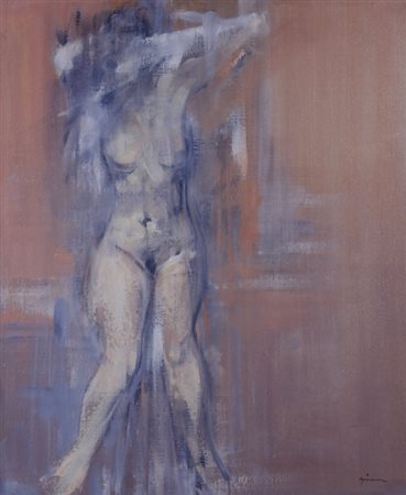 AJMONE GIUSEPPE (Carpignano Sesia 1923 - Romagnano Sesia 2005) “Donna che si...