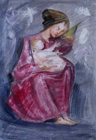 LONGARETTI TRENTO (Treviglio 1916) “Natura morta” 1982 Olio su tela cm. 54x73...