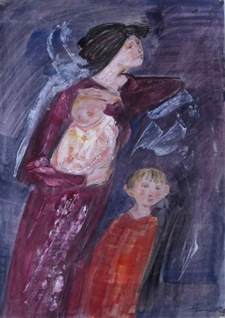 LONGARETTI TRENTO (Treviglio 1916) “Natura morta” 1982 Olio su tela cm. 54x73...