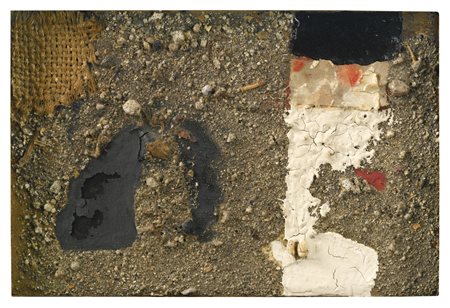 ALBERTO BURRI 1915 - 1995 SENZA TITOLO dedicatated and dated a Sandy, Burri,...