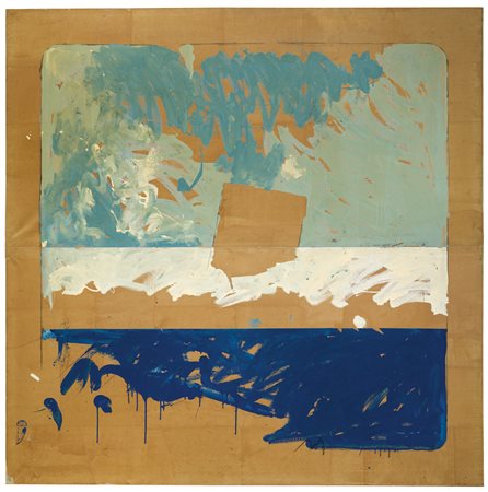 MARIO SCHIFANO 1934 - 1998 AL MARE titled; signed and titled on the reverse,...