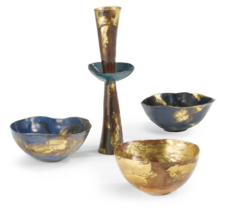 FAUSTO MELOTTI 1901-1986 VASO Vase: signed with seven dots under the base,...