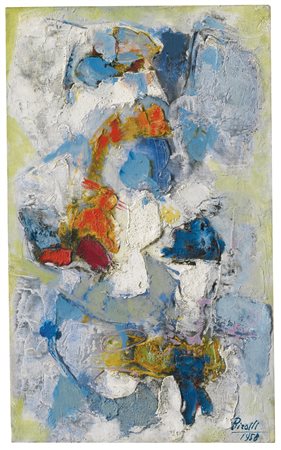 RENATO BIROLLI 1905-1959 MATERIA E SPAZIO signed and dated 1958, signed and...