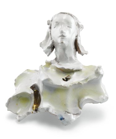 LUCIO FONTANA 1899 - 1968 TESTINA signed with monograms on the reverse,...