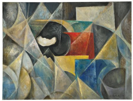 ROBERTO MARCELLO BALDESSARI 1894-1965 COMPENETRAZIONE DI FORME GEOMETRICHE...