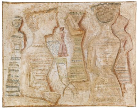 MASSIMO CAMPIGLI 1895 - 1971 SENZA TITOLO signed and dated 1944, oil on...
